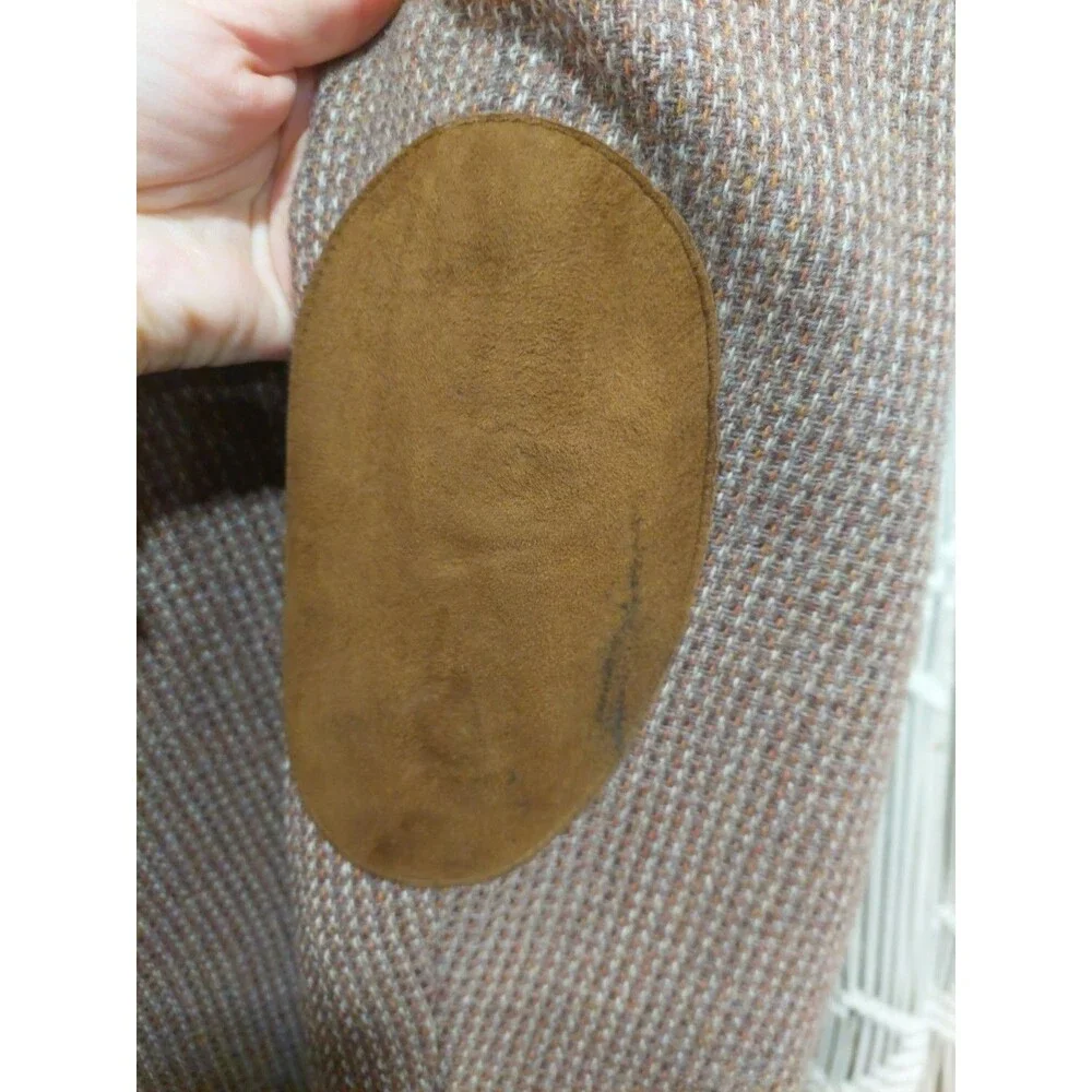 Vintage Adams Row Tweed Blazer Men’s 44R Brown Sport Jacket Virgin Wool See Pics